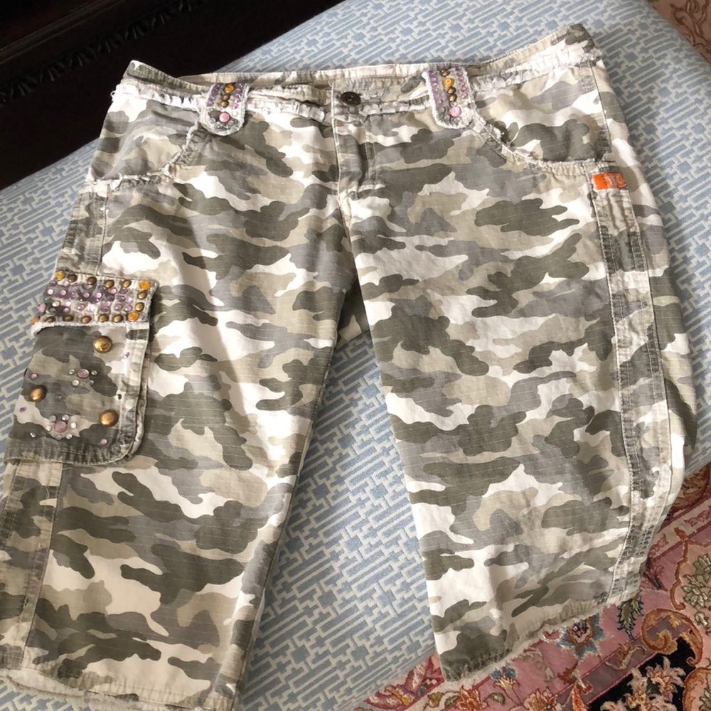 Miss Me camouflage Bling Shorts